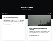Tablet Screenshot of joshgraham.com